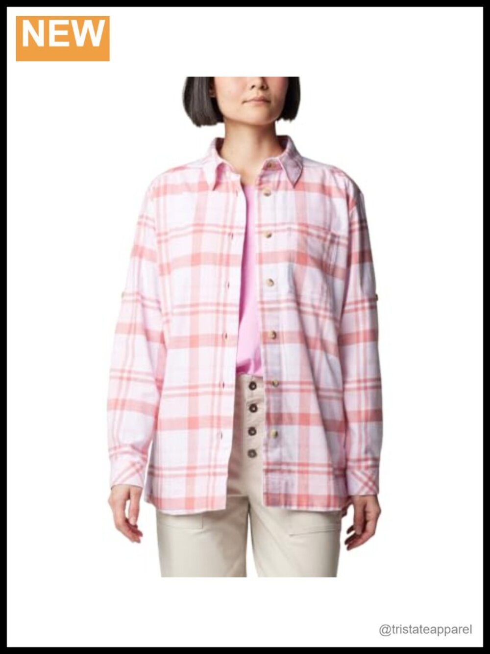 Women's 100% Cotton Flannel Button Down Shirt